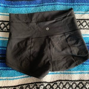 Lulu Lemon black high waisted shorts
